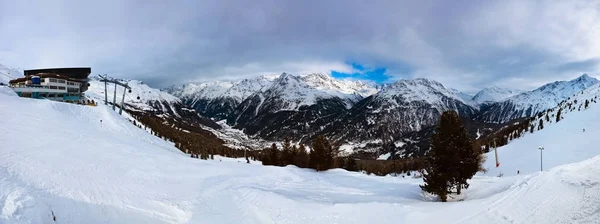 Mountain Skigebied Sölden Oostenrijk — Stockfoto