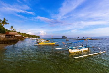 Candidasa - Bali Adası Endonezya Beach'de