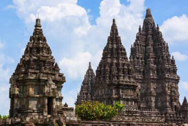 Prambanan temple near Yogyakarta on Java island - Indonesia clipart