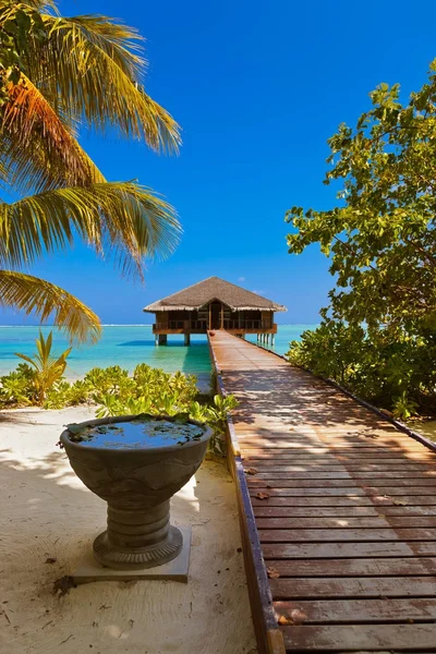 Salão de Spa na ilha das Maldivas — Fotografia de Stock
