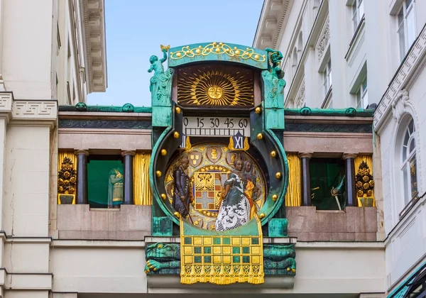 Ankeruhr Clock in Hoher Markt - Vienna Austria — Φωτογραφία Αρχείου