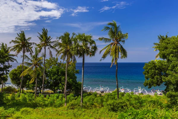 Amed Beach - Indonézia Bali szigetén — Stock Fotó