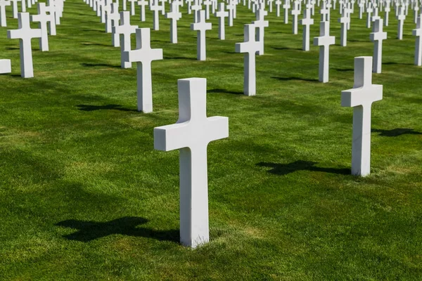 Amerikanischer gedenkfriedhof des zweiten Weltkriegs in luxemburg — Stockfoto