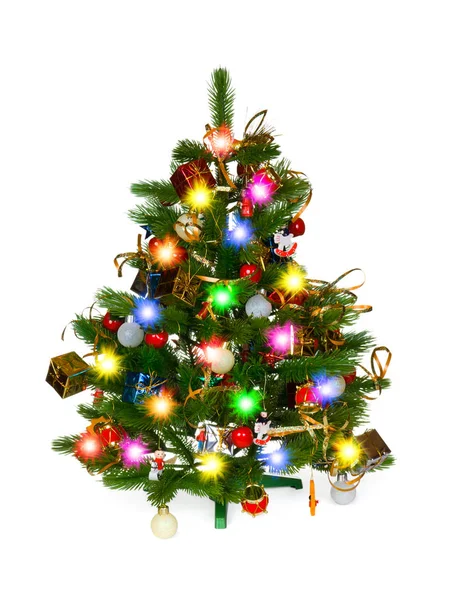 Albero di Natale decorato — Foto Stock