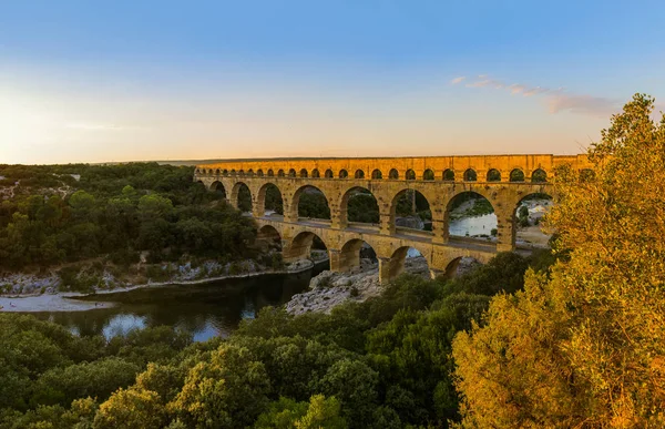 Aqueduct Pont du Gard - Provence France — Stok fotoğraf