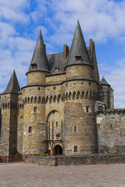 Castle of Vitre in Brittany - France — Stock Photo, Image