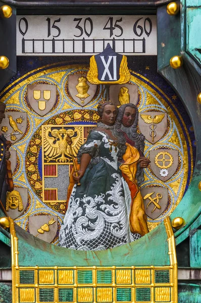 Ankeruhr Clock in Hoher Markt - Vienna Austria — Stock fotografie