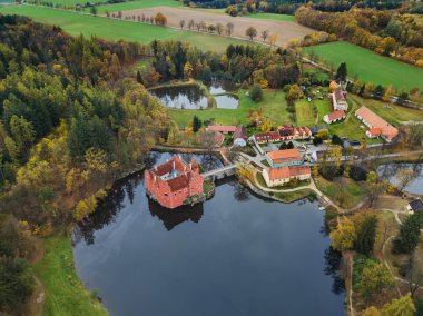 Kale Cervena Lhota, Çek Cumhuriyeti - havadan görünümü