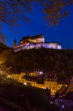 Lüksemburg 'daki Vianden Kalesi