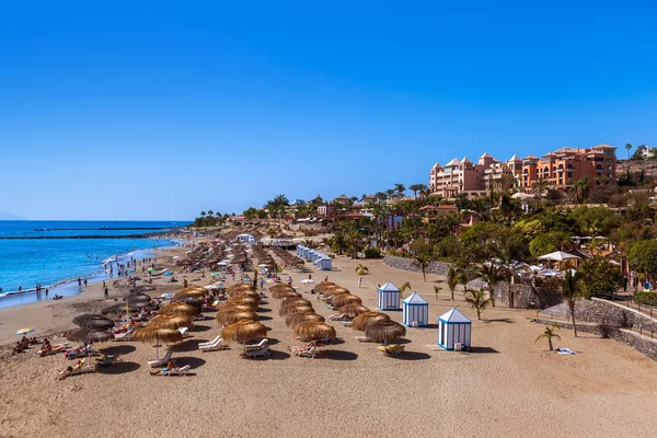 Stranden las americas på Teneriffa - kanariefågel — Stockfoto