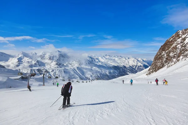 Estância de esqui de montanha Hochgurgl Áustria — Fotografia de Stock