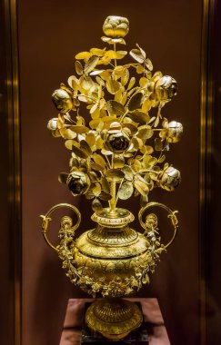 Treasures in Museum Hofburg palace in Vienna Austria clipart