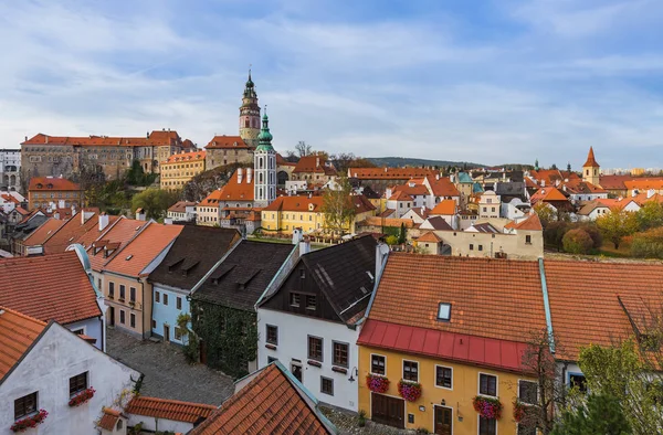 Cesky Krumlov cityscape Çek Cumhuriyeti'nde
