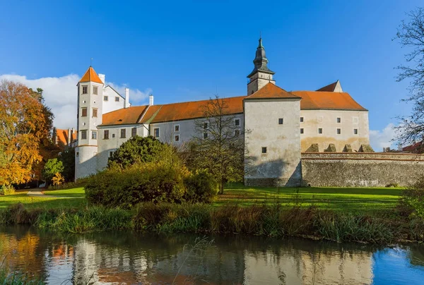 Telc vár a Cseh Köztársaságban — Stock Fotó