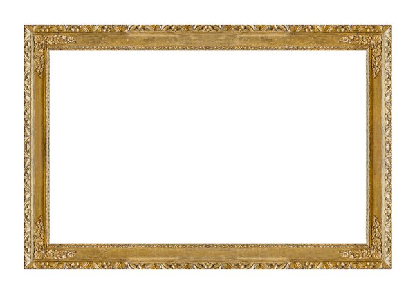 Old wooden picture frame