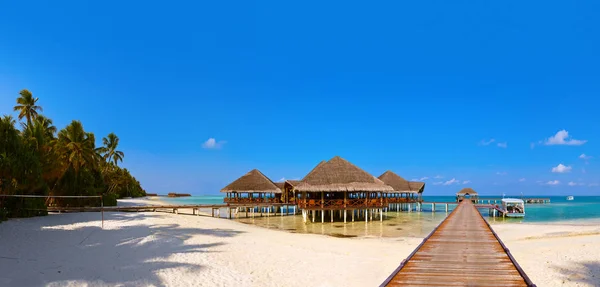 Isola tropicale delle Maldive — Foto Stock