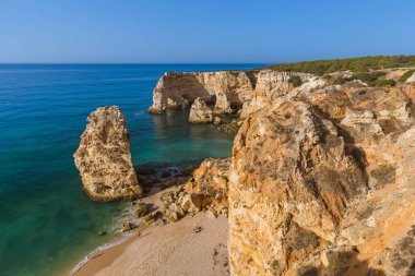 Sahil yakınında Lagos - Algarve Portekiz