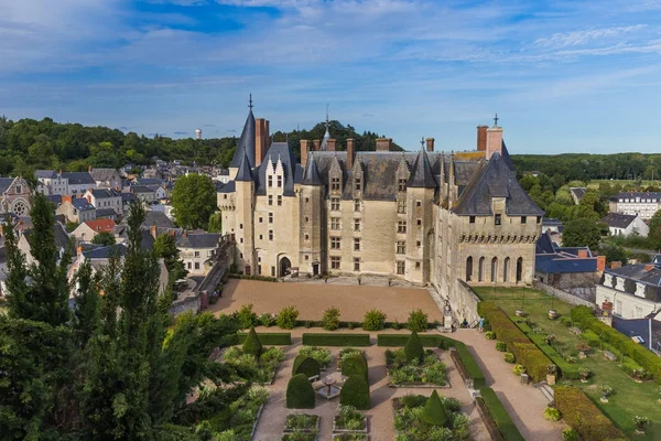 Langeais zamku w dolinie Loary - Francja — Zdjęcie stockowe