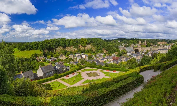 Panorama of town Fougeres in Brittany France — Stock Photo, Image
