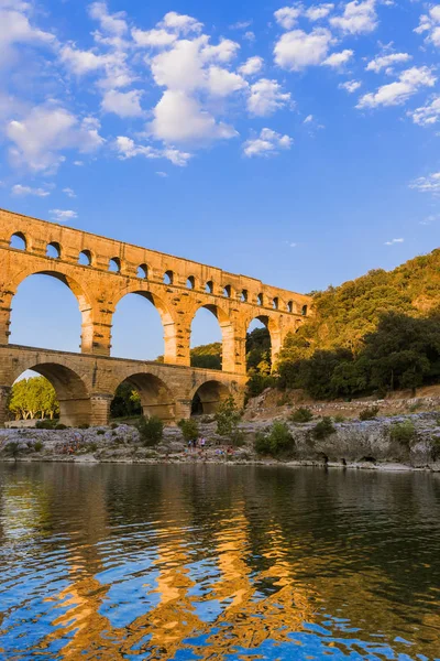 Aqueduct Pont du Gard - Provence France — Stok fotoğraf