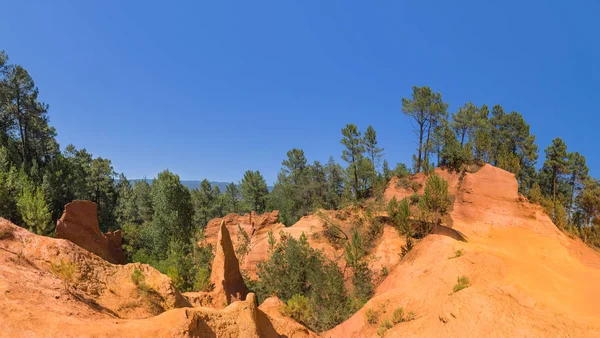 Ochre canyon near Roussillon in Provence France — Stock Photo, Image
