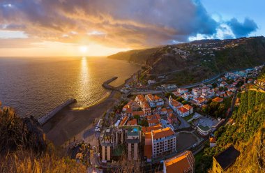 Town Ribeira Brava - Madeira Portugal clipart
