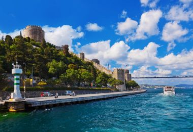 İstanbul Türkiye 'deki Rumeli Kalesi