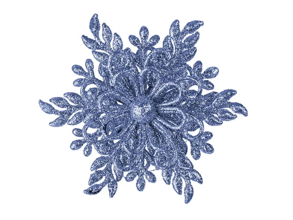 Toy snowflake - isolated on white — Stock Photo, Image