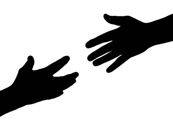 Two hands - help — Stock Photo, Image