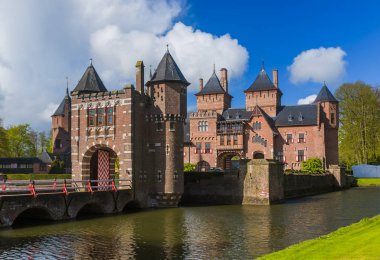 Utrecht yakınlarındaki De Haar Kalesi - Hollanda