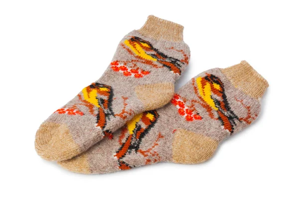 Χειμώνα μάλλινες κάλτσες — Φωτογραφία Αρχείου