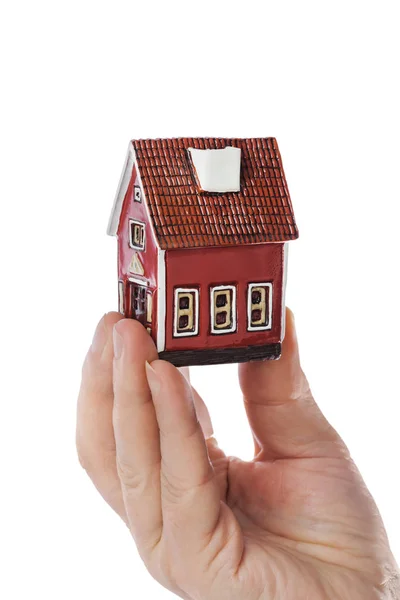 Hand and house — Stock Photo, Image