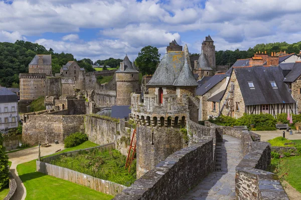 Hrad Fougeres v Bretani Francie — Stock fotografie
