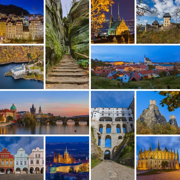 Colagem de imagens da República Checa (minhas fotos ) — Fotografia de Stock