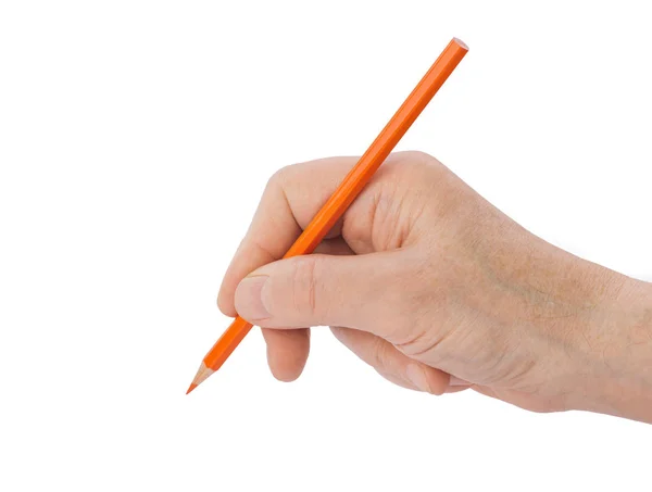 A kezében ceruza — Stock Fotó