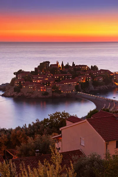 Island Sveti Stefan - Montenegro — Stock Photo, Image