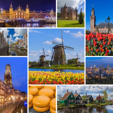 Hollanda seyahat görüntüler (benim fotoğraf kolaj)