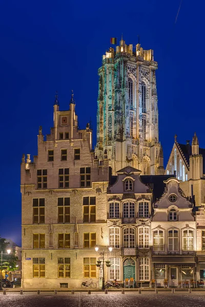 Grote Markt a Mechelen - Belgio — Foto Stock