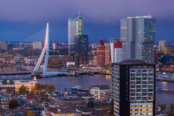 Panoráma města Rotterdam - Nizozemsko — Stock fotografie