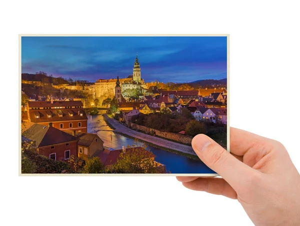 체코 공화국 (내 사진에에서 손 및 로프 도시 풍경) — 스톡 사진