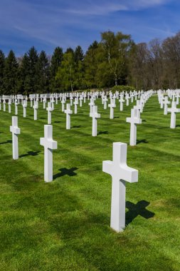 American memorial cemetery of World War II in Luxembourg clipart