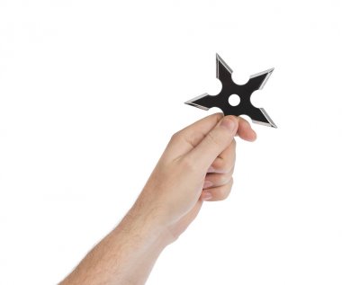 El ninja shuriken fırlatma