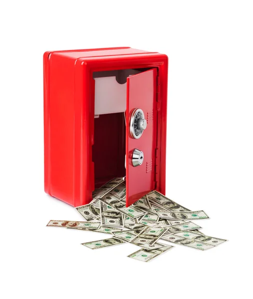 Safe met geld — Stockfoto