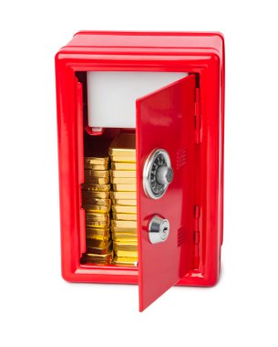 Altın çubuklar ile güvenli