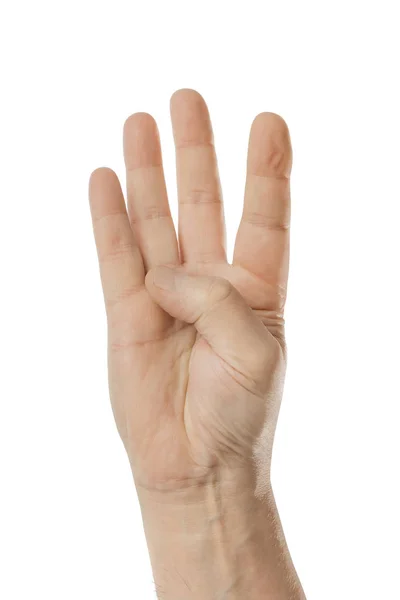 Лічильна рука - чотири — стокове фото