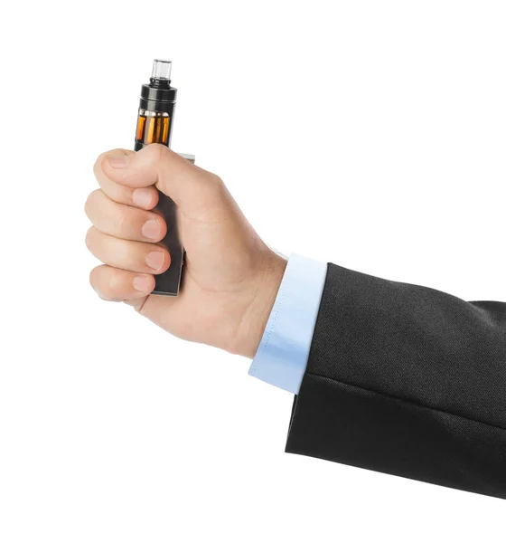 Mão com dispositivo de vape para fumar — Fotografia de Stock