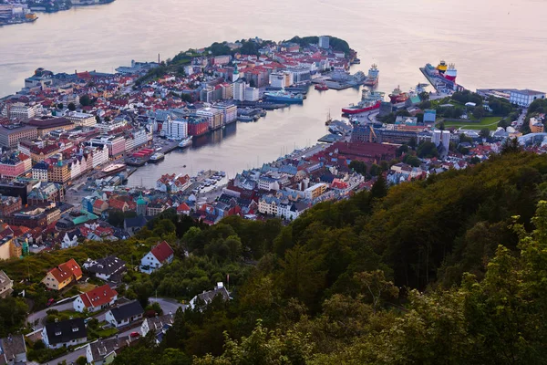 Paesaggio urbano di Bergen - Norvegia — Foto Stock