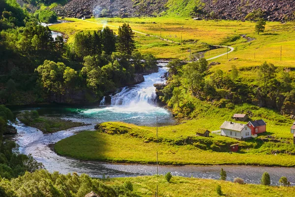 Village in Flam - Norway — Stock Photo, Image