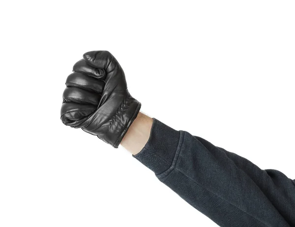 Fist in glove — Stock Photo, Image