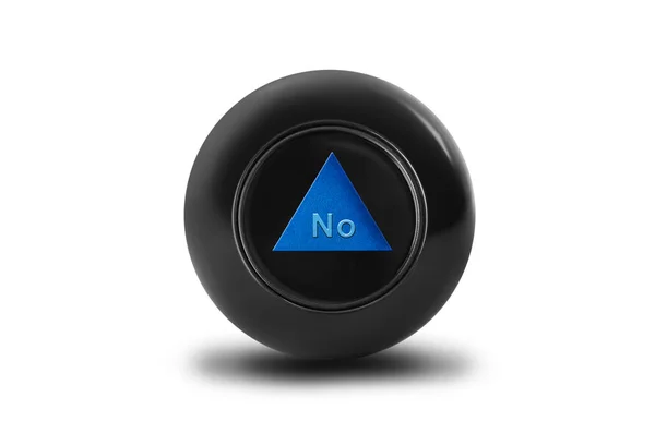 Magic ball with prediction No — Stock Photo, Image